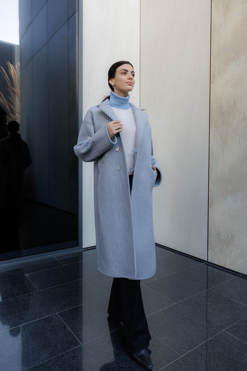 Grey Oh-So-Soft Faux Alpaca Coat – CHAPANNE