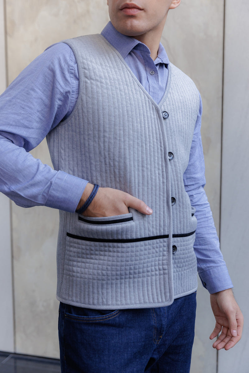 U*m様 AGNONA Alpaca Wool Vest Agnona Italy Alpaca-Wool Zippered