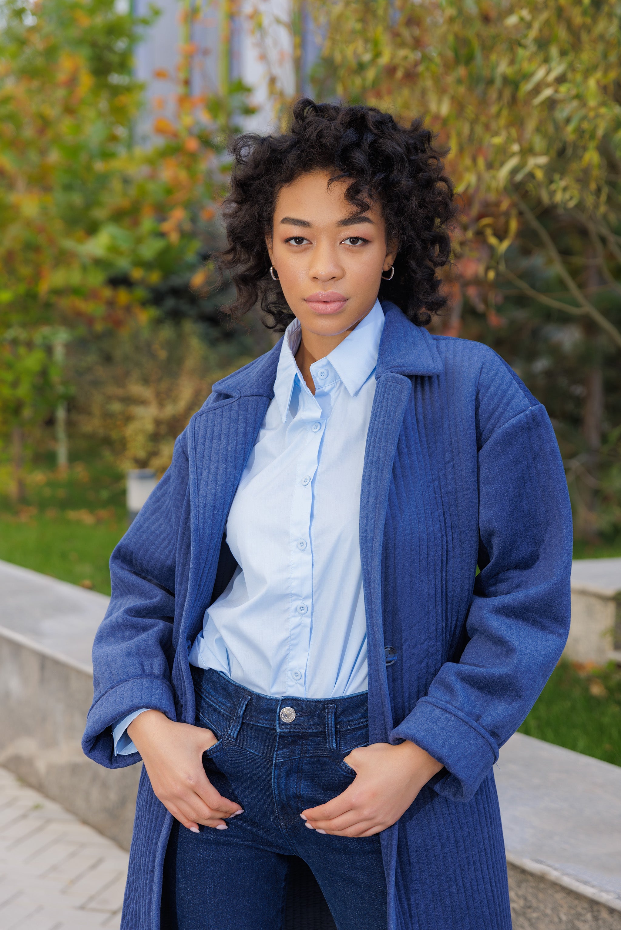 Blue Oh-So-Soft Faux Alpaca Coat – CHAPANNE