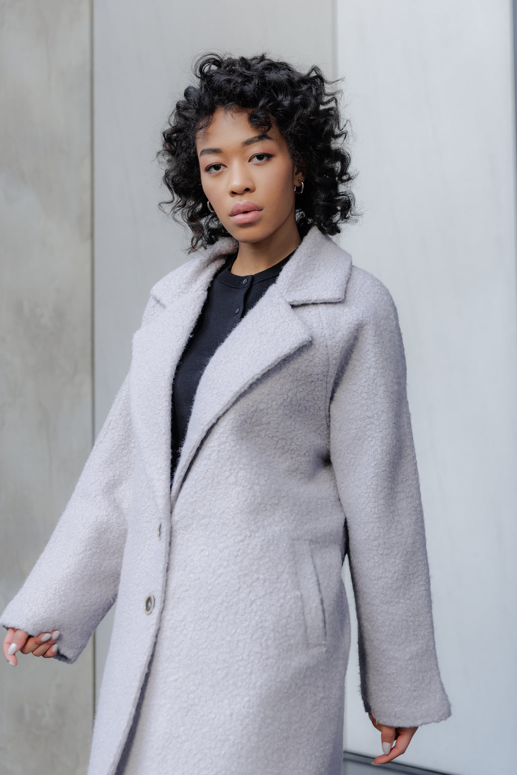 'Lil Grey Armelle Sherpa Coat