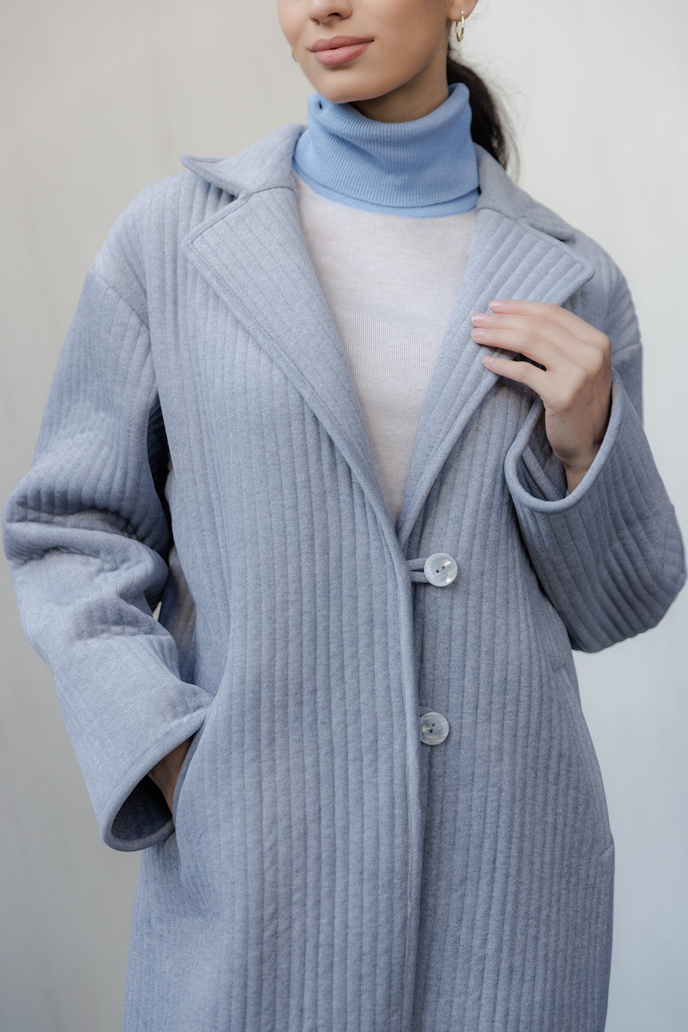 Grey Oh-So-Soft Faux Alpaca Coat