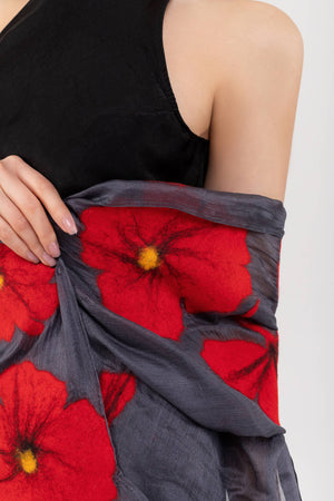 Red Poppies Boutique Scarf